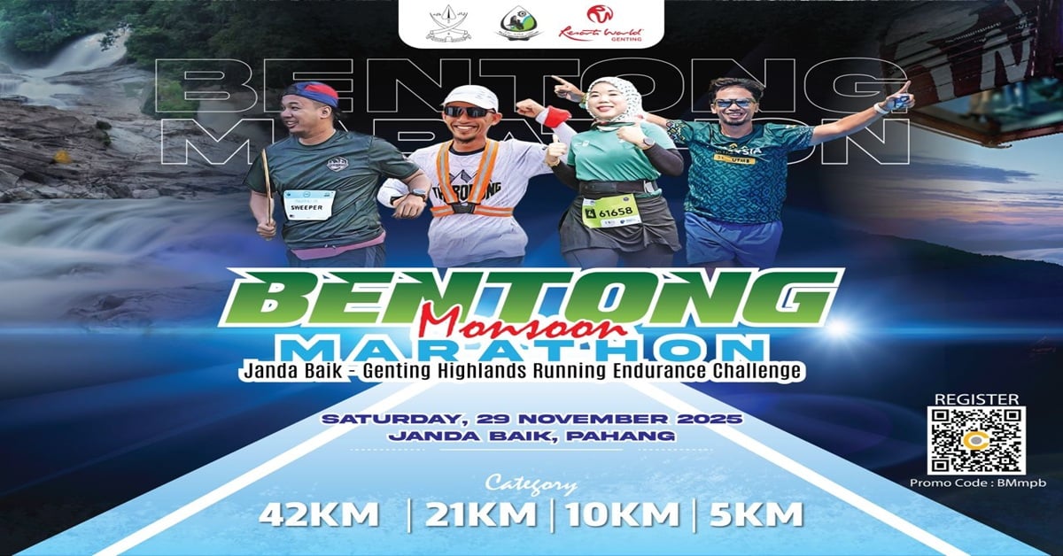 Bentong Marathon 2025 event banner - Janda Baik, Pahang, Pahang, Malaysia